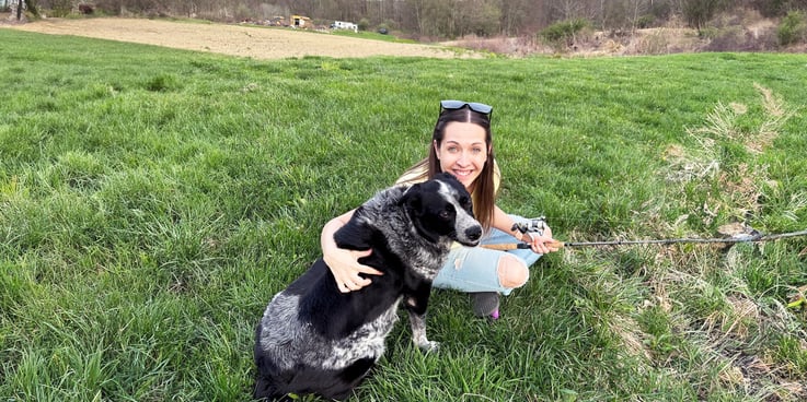 Kelly A. and her dog Mille
