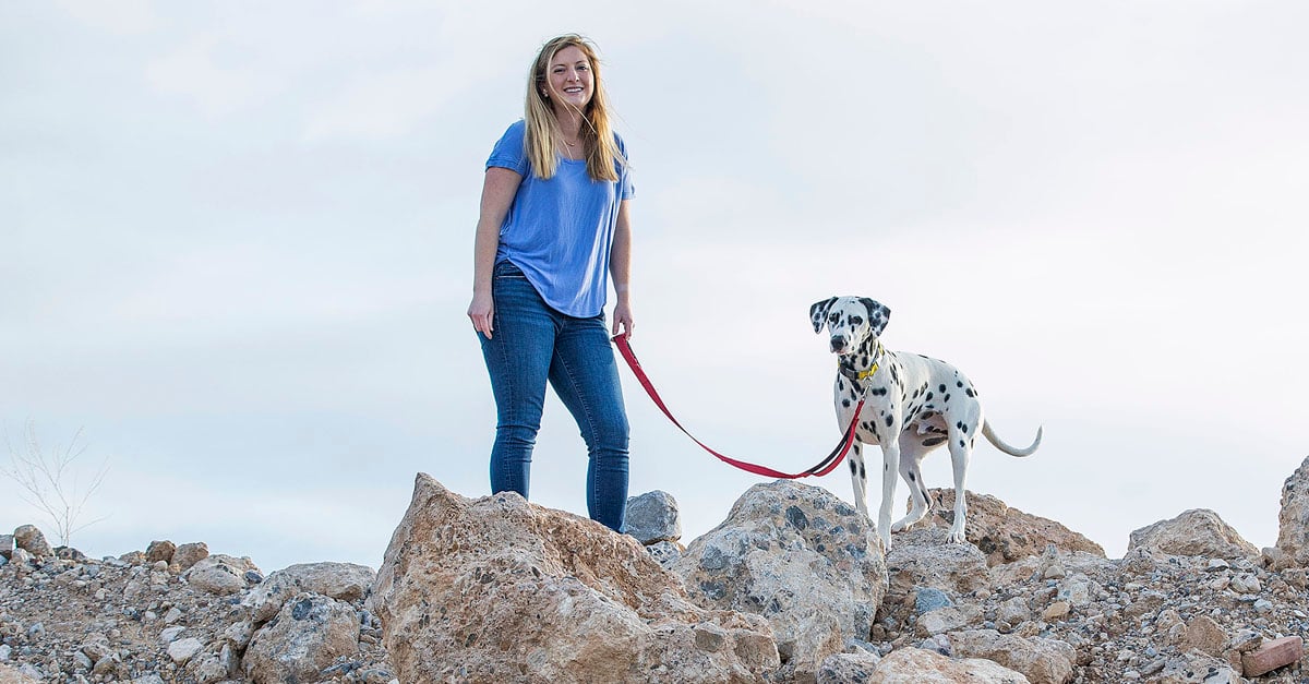 Shauna and Pongo, protected by Nationwide since 2020